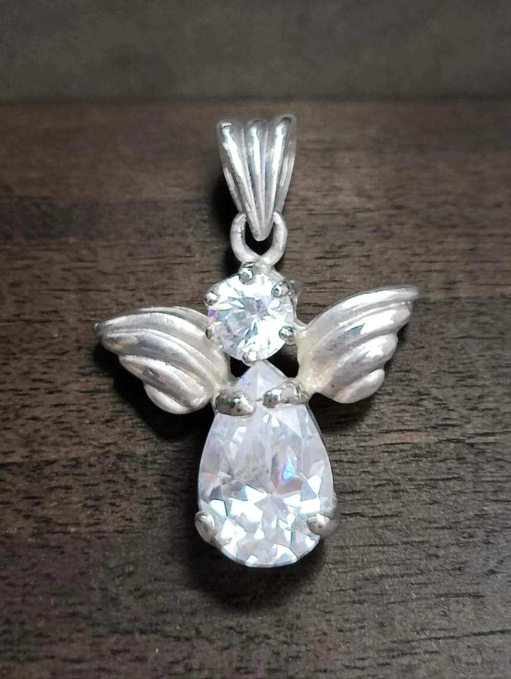 😇 Vintage Sterling Silver Angel Pendant - Picture 1 of 5